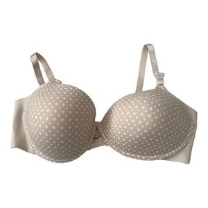 Warner’s 38 C Bra Women’s Wire Free Comfortable Tee Shirt Bra Polkadot